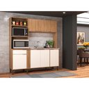 Ver imagem 2 de Cozinha Compacta sem Tampo Hellen 7 Portas 1 Gaveta Móveis Sul