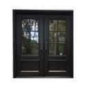 Ver imagem 1 de Porta de Entrada Esquadria em Mad Cedro Ebanizada 2 Folhas de Abrir 0,80 X 2,20 M Cada