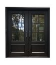 Ver imagem 1 de Porta de Entrada Esquadria em Mad Cedro Ebanizada 2 Folhas de Abrir 0,80 X 2,20 M Cada