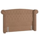 Ver imagem 1 de Cabeceira Cama Box Casal 140cm Sofia Bouclê Bege