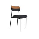 Ver imagem 2 de Kit 4 Cadeiras Mila Laminado Caramelo/linho Grafite - Fdecor