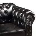 Ver imagem 4 de Poltrona Decorativo Dom Pedro Chesterfield Retrô Decorativa Preto