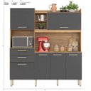 Ver imagem 6 de Kit Cozinha 6 Portas 2 Gavetas Select