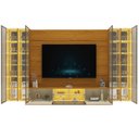 Ver imagem 4 de Home para TV até 90 Polegadas com LED e Espelho e Vidro Reflecta 369,8cm x 217,6cm 100% MDF Luminare