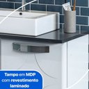 Ver imagem 7 de Kit Conjunto para Banheiro em Aço Rubi 4 Portas c/Espelho Branco