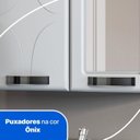 Ver imagem 6 de Kit Conjunto para Banheiro em Aço Rubi 4 Portas c/Espelho Branco