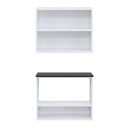 Ver imagem 4 de Kit Conjunto para Banheiro em Aço Rubi 4 Portas C/ Espelho