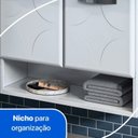 Ver mais imagens de Kit Conjunto para Banheiro em Aço Rubi 4 Portas c/Espelho Branco
