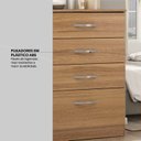 Ver mais imagens de Cômoda 4 Gavetas Astral Marrom/Amendola Touch