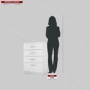 Ver imagem 6 de Cômoda 4 Gavetas Astral  Pintura UV 