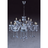 Lustre Pendente de Cristal Candelabro Maria Tereza Nice 12 lâmpadas E14 Bivolt:Transparente/110V/220 - 2