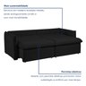 Sofá Cama Retrátil e Reclinável Aurora - 5
