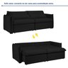Sofá Cama Retrátil e Reclinável Aurora - 2