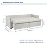 Sofá Cama Retrátil e Reclinável 200cm Aurora Boucle - 10