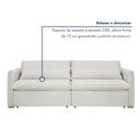 Ver imagem 7 de Sofá Cama Retrátil e Reclinável Bouclé Gelo Aurora 200cm