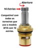 Reparo para Torneira 1/4 Volta M18 Cerâmico 16 Estrias - 3