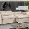 Sofá Cama Retrátil e Reclinável 200cm Aurora Boucle - 8