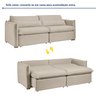Sofá Cama Retrátil e Reclinável 200cm Aurora Boucle - 2
