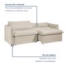 Sofá Cama Retrátil e Reclinável 200cm Aurora Boucle - 3