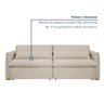 Sofá Cama Retrátil e Reclinável 200cm Aurora Boucle - 7