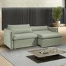Sofá Cama Retrátil e Reclinável 200cm Aurora Boucle - 1