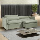 Ver imagem 1 de Sofá Cama Retrátil e Reclinável 200cm Aurora Boucle