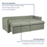Sofá Cama Retrátil e Reclinável 200cm Aurora Boucle - 5