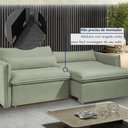 Ver mais imagens de Sofá Cama Retrátil e Reclinável 200cm Aurora Boucle