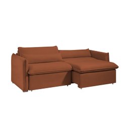 Sofá Cama Retrátil e Reclinável Aurora Boucle  - 4