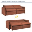 Ver imagem 4 de Sofá Cama Retrátil e Reclinável 200cm Aurora Boucle