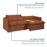 Sofá Cama Retrátil e Reclinável Aurora Veludo - 4
