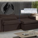 Ver mais imagens de Sofá Cama Retrátil e Reclinável 200cm Aurora Veludo