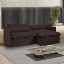 Ver imagem 1 de Sofá Cama Retrátil e Reclinável 200cm Aurora Veludo