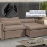 Sofá Cama Retrátil e Reclinável 200cm Aurora Veludo - 8