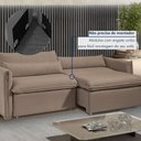 Ver mais imagens de Sofá Cama Retrátil e Reclinável 200cm Aurora Veludo