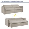 Sofá Cama Retrátil e Reclinável 200cm Aurora Veludo - 2