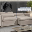 Ver mais imagens de Sofá Cama Retrátil e Reclinável 200cm Aurora Veludo