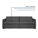Ver imagem 7 de Sofá Cama Retrátil e Reclinável Veludo Cinza Aurora 200cm