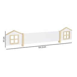  Beliche Infantil Montessoriana Garden com Escada Lateral e Proteção Casinha Grade com LED Casatema - 18