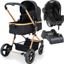 Ver imagem 1 de Carrinho de Bebe Moises Bebe Conforto Base Galzerano Ivy Gold
