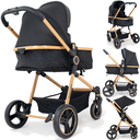 Ver imagem 2 de Carrinho de Bebe Moises Bebe Conforto Base Galzerano Ivy Gold