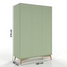 Guarda-roupa Infantil 3 Portas 4 Gavetas Mdf Zen - 4