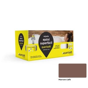 Rejunte Epóxi Superfácil Marrom Café 1kg Quartzolit