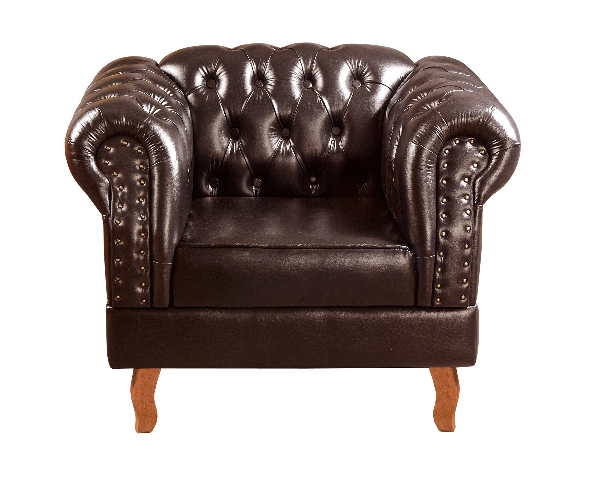 Conjunto Sofá Chesterfield 3 Lugares + 2 Poltronas Dom Pedro - 7