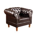 Ver imagem 6 de Conjunto Sofá Chesterfield 3 Lugares + 2 Poltronas Dom Pedro Marrom Café