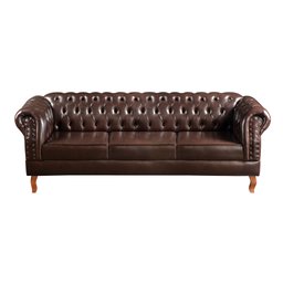 Conjunto Sofá Chesterfield 3 Lugares + 2 Poltronas Dom Pedro - 4