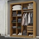 Ver imagem 2 de Roupeiro Qualitá 2 Portas Freijó 100% MDF