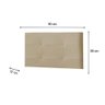 Painel Luna Cama Box Solteiro 90cm Suede Bege - 5