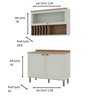 Cozinha Compacta 2 Peças 3 Portas Balcão 120cm Tampo Mdf Iluminata - 3