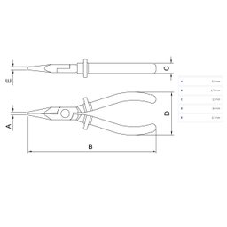 Alicate Meia Cana Isolado 1.000 V 6" Tramontina Pro 44004/106 - 3